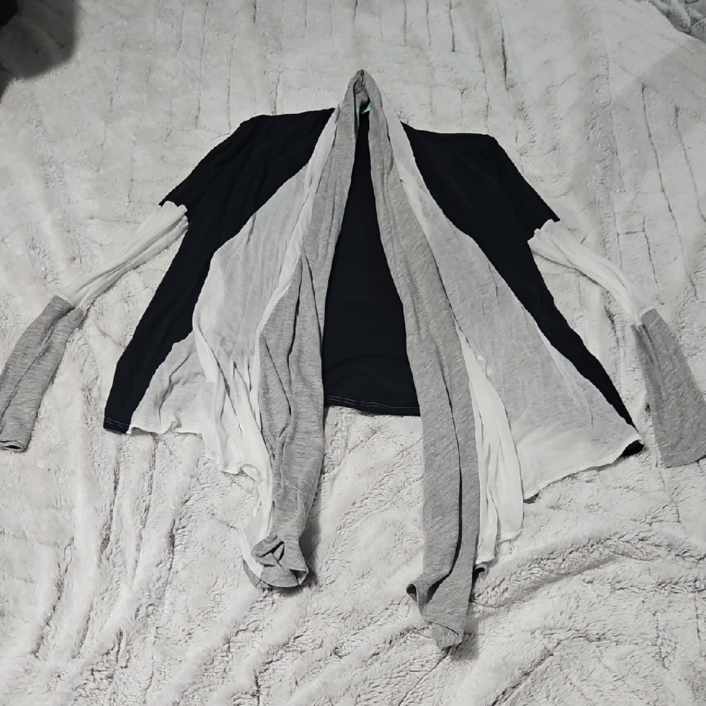 Filly Flair Black and Gray Cardigan Sweater